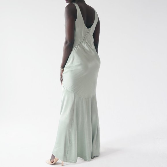 New! Top Shop – Satin Fish Tail Gown - Picture 2 of 2